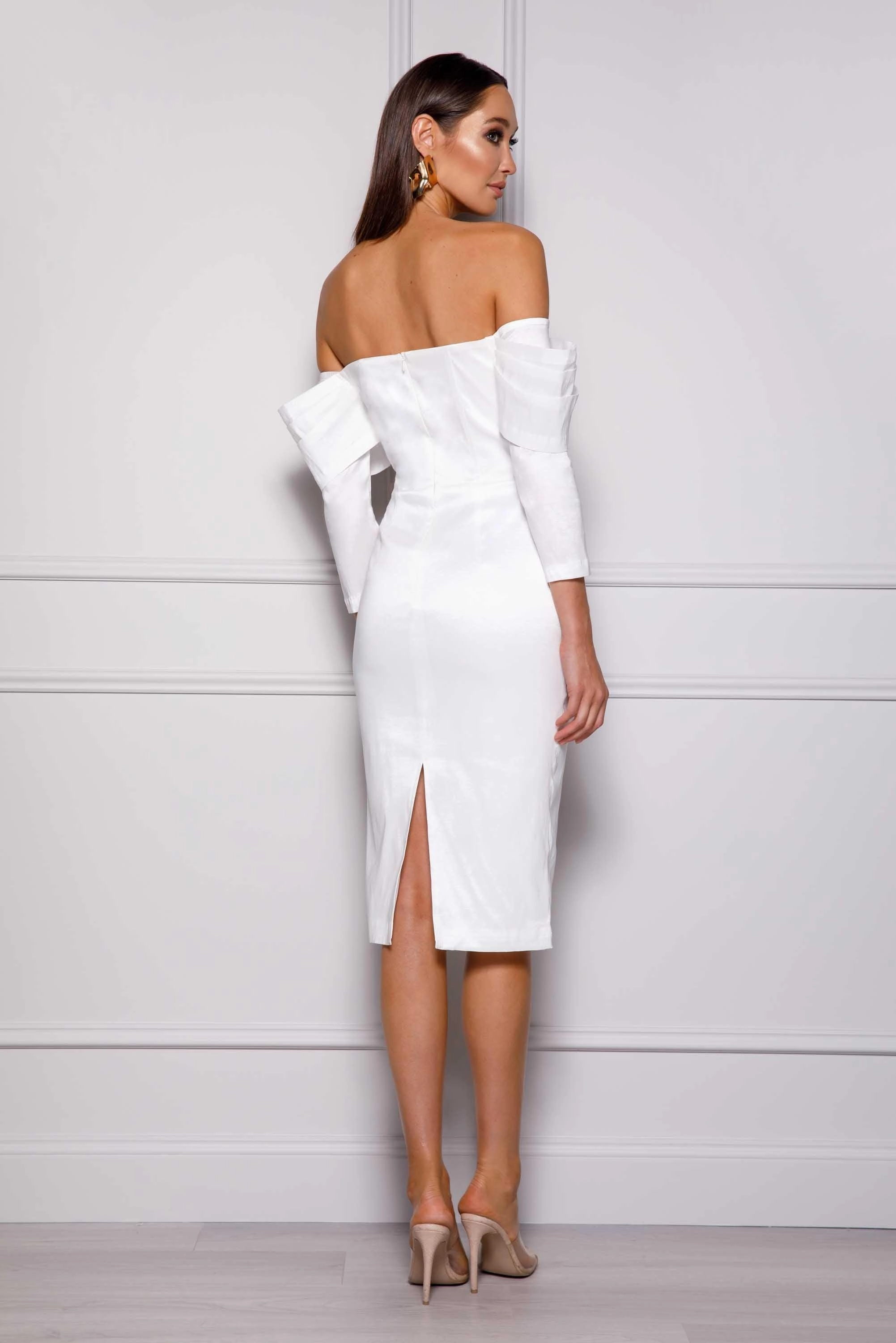 Olivia Dress - White QuickReleaseClasp Inclusive Fit