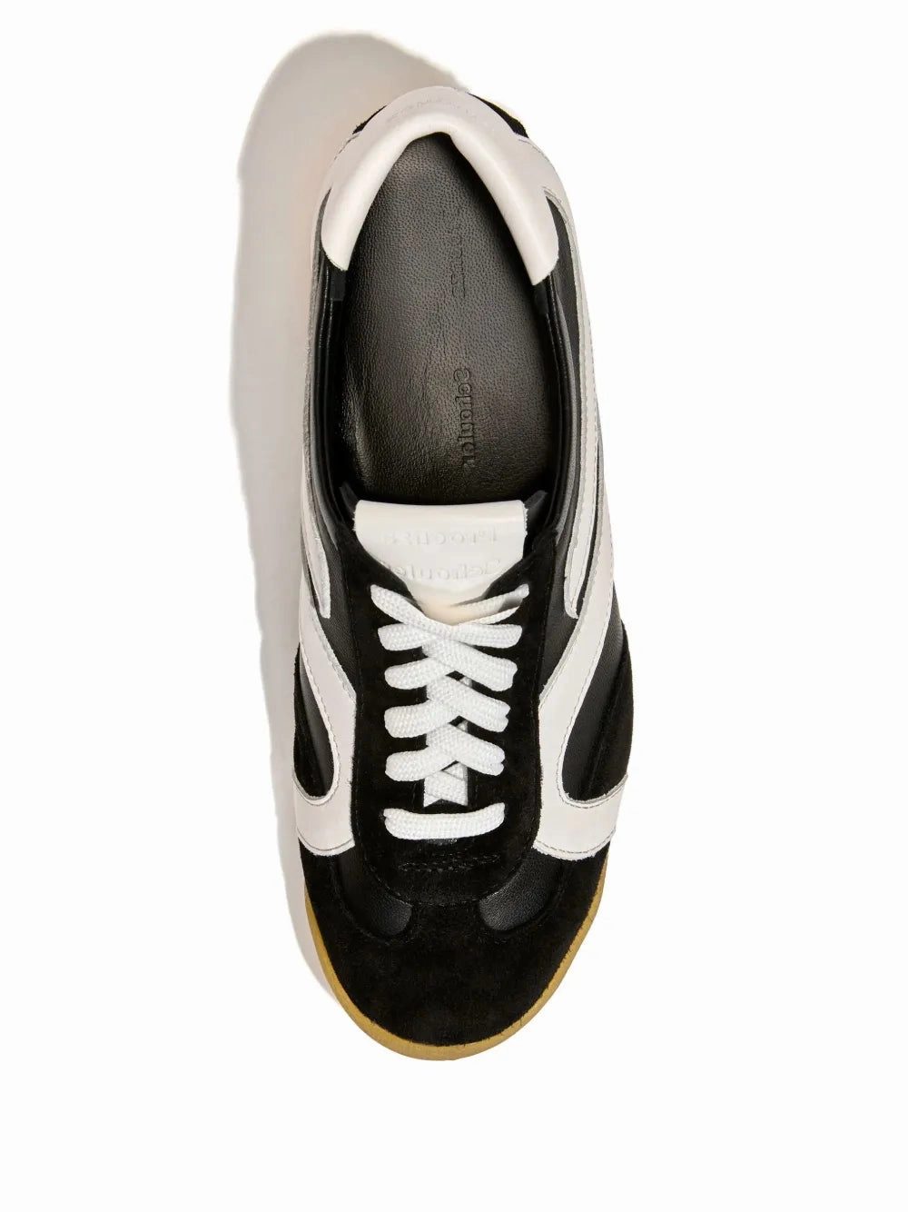 high - top design Track Sneaker in Black/White