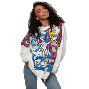 VINTAGE LOONEY TUNES TRICK OR TREAT SWEATSHIRT SIZE 2XL MADE IN USA Reinforced Stitching Soft Core