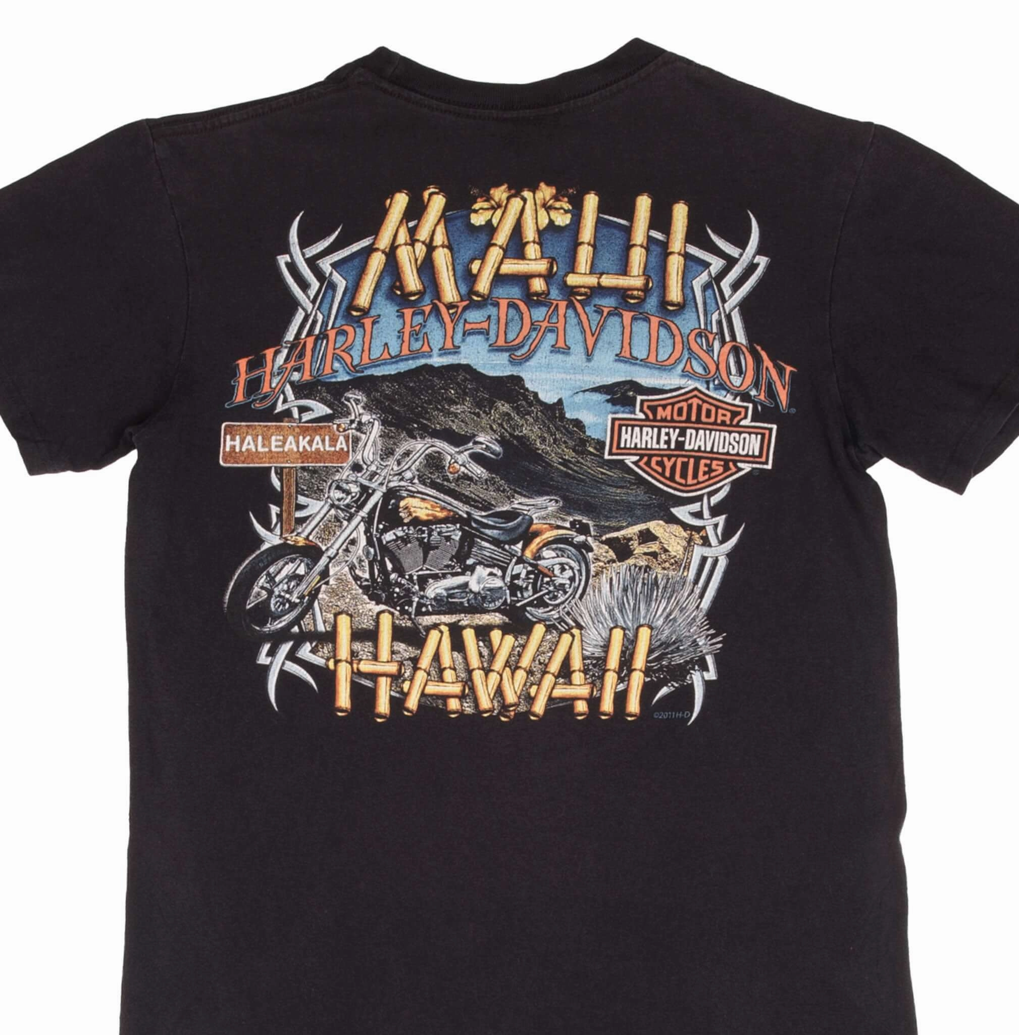 VINTAGE HARLEY DAVIDSON MAUI HAWAII TEE SHIRT SIZE MEDIUM Comfy Movement