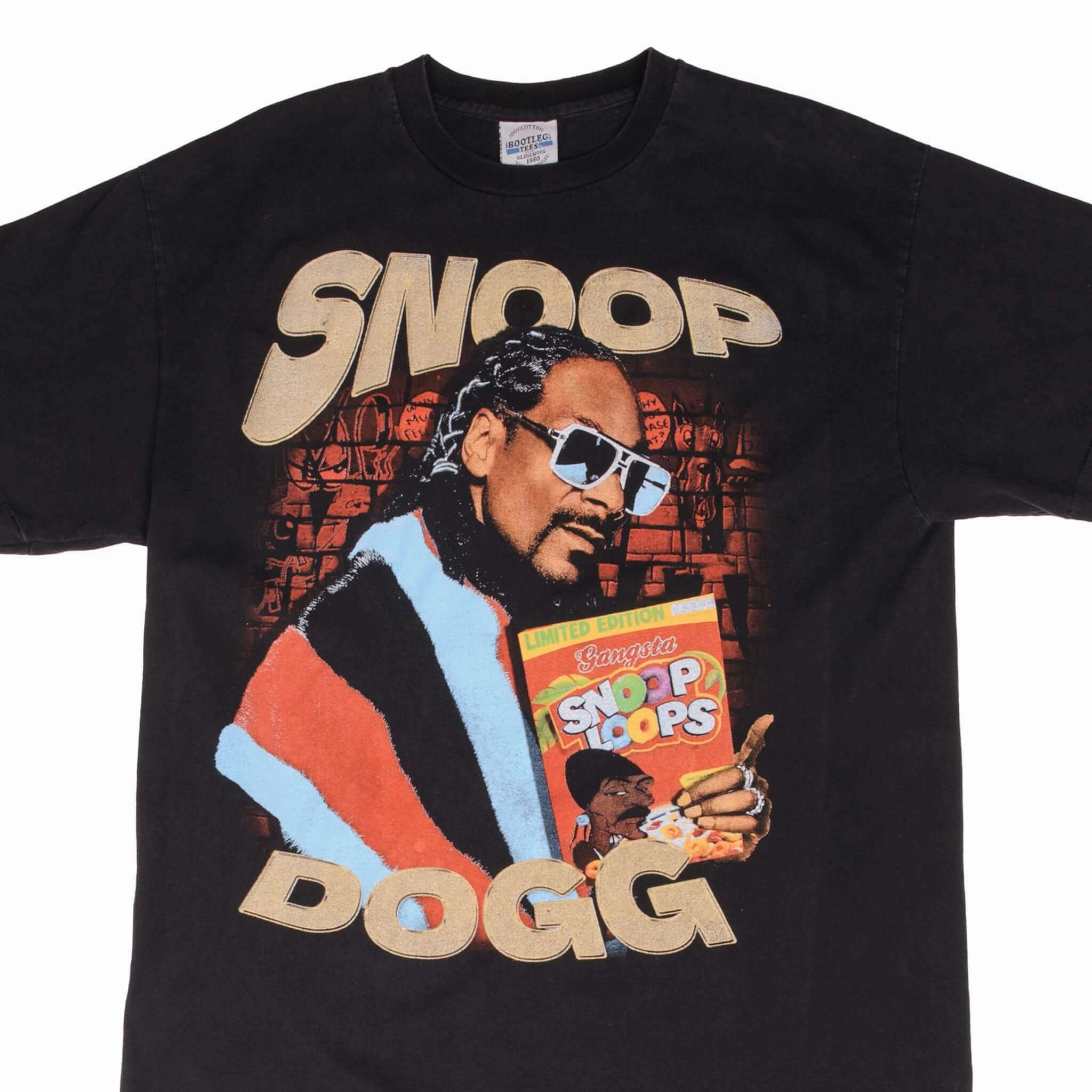 Seasonal Must-Have Microfiber texture BOOTLEG SNOOP DOGG SNOOP LOOP RAP TEE SHIRT SIZE XL SINGLE STITCH