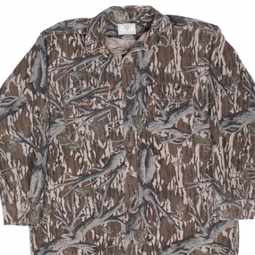 VINTAGE HUNTING CAMO MOSSY OAK SHIRT 1990S XL MADE IN USA Exhibit