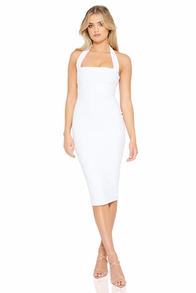 Nookie Boulevard Midi Dress - White Fit Vibe
