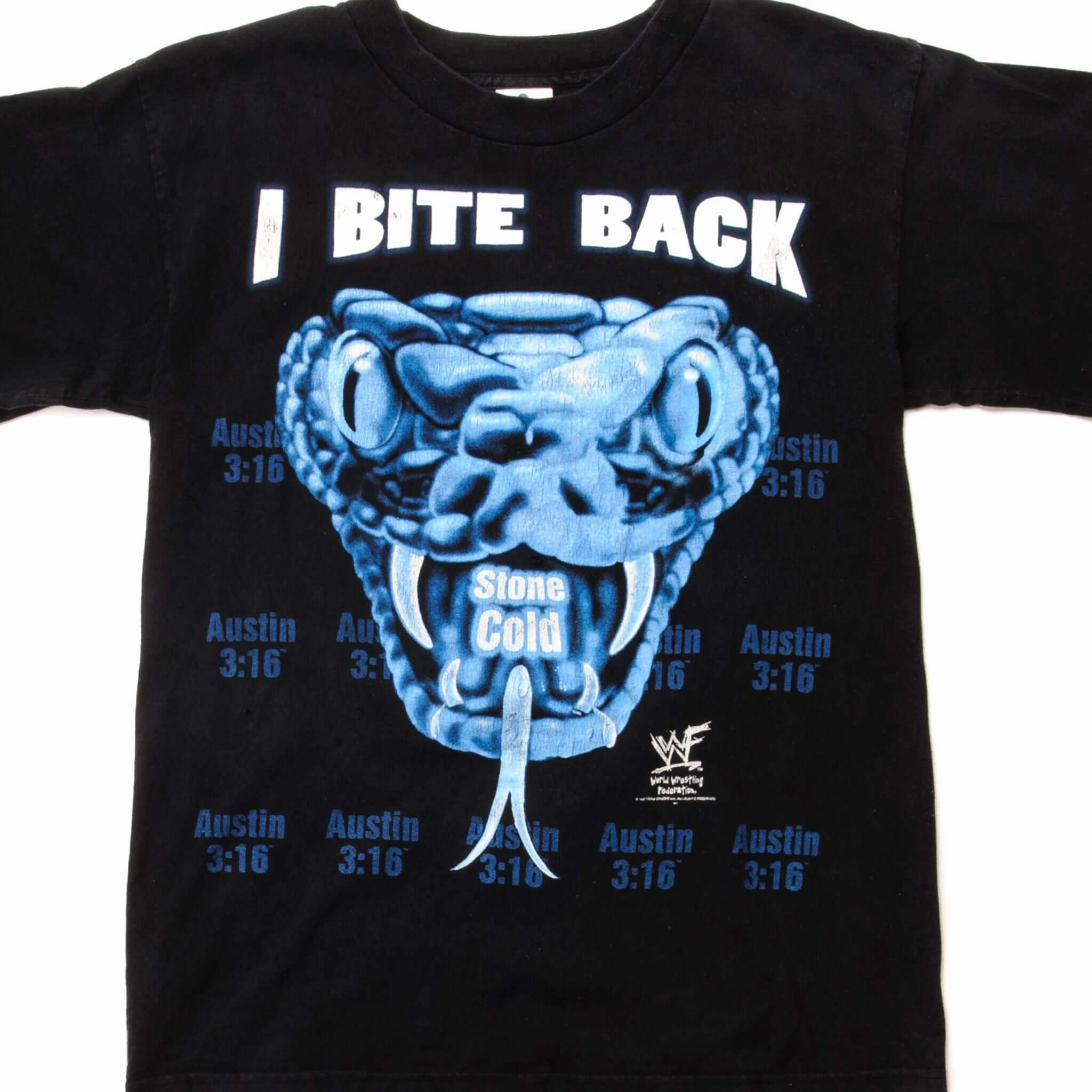 VINTAGE WWF STONE COLD STEVE AUSTIN TEE SHIRT 1998 SIZE SMALL Summer Fashion