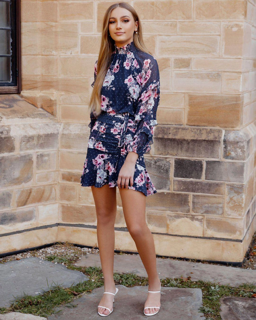 Repair-Friendly Piper Dress - Navy Floral (Final Sale)