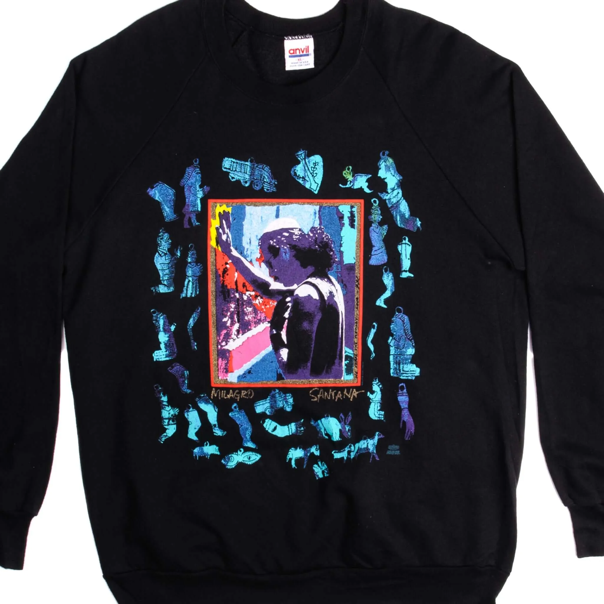 Minimalist Aesthetic VINTAGE SANTANA SWEATSHIRT 1990S SIZE LARGE MADE IN USA