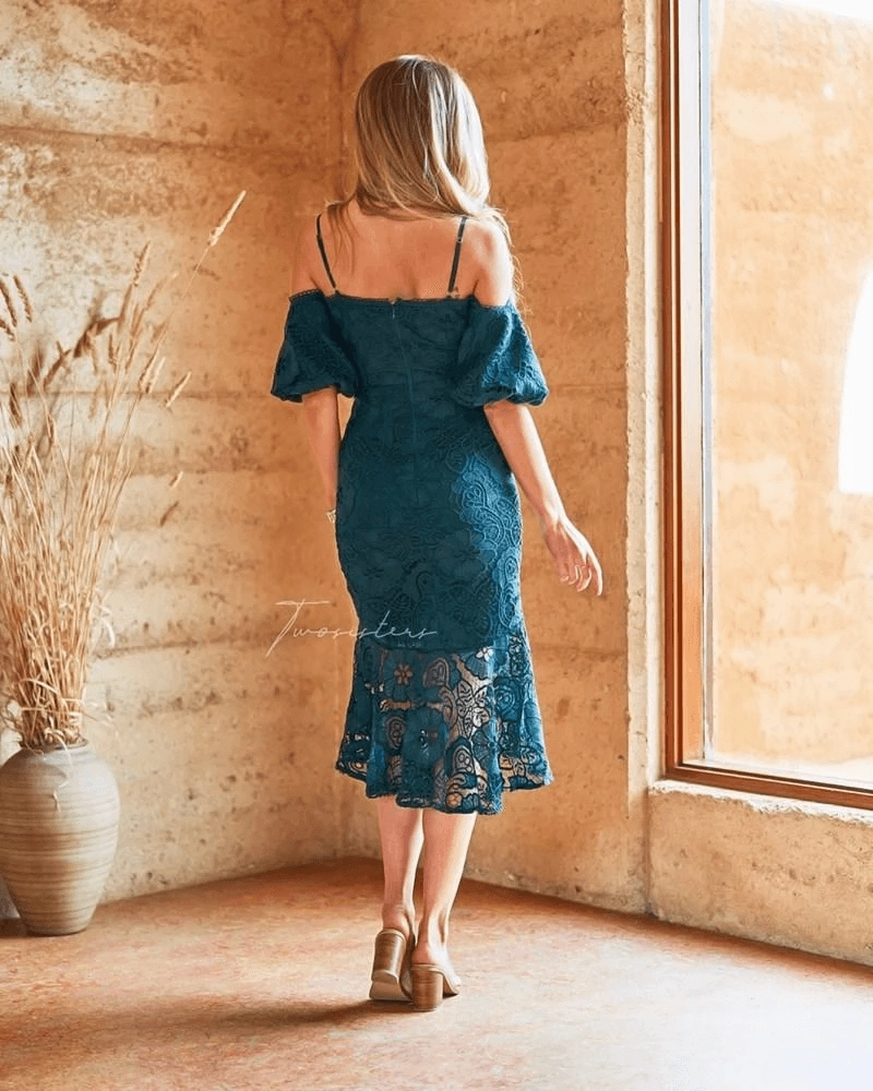 Riana Dress - Emerald Green (Final Sale) Airy Weave