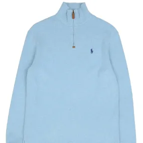 Neutral Colors product customization options POLO RALPH LAUREN LIGHT BLUE QUARTER 1/4 ZIP SWEATER SIZE SMALL
