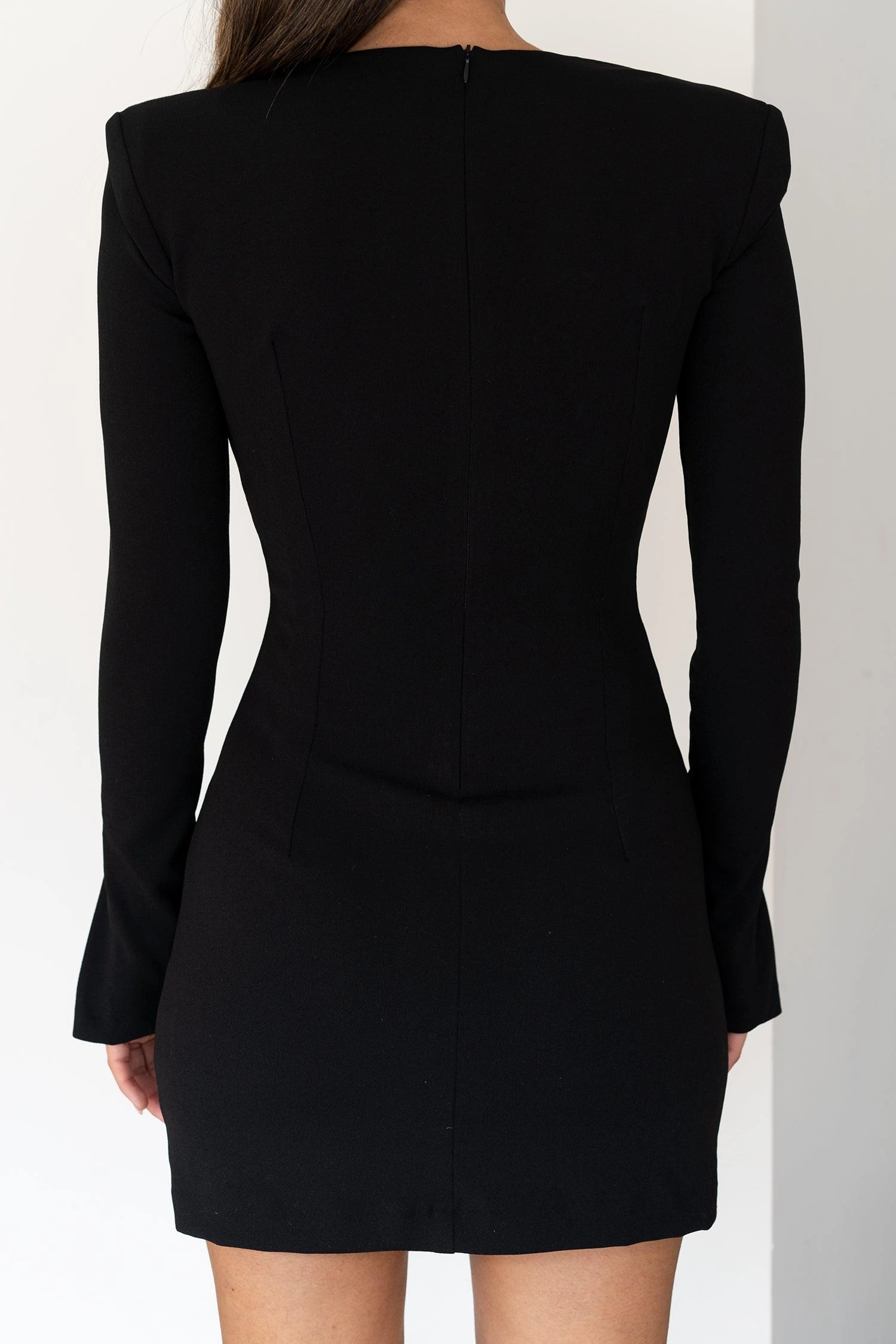 Donna Dress - Black French Vibe Jewel Accent