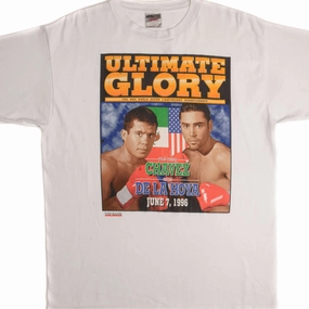 Effortless Wear Fit Classic timelessness VINTAGE BOXING WBC CHAVES VS DE LA HOYA TEE SHIRT 1996 SIZE XL
