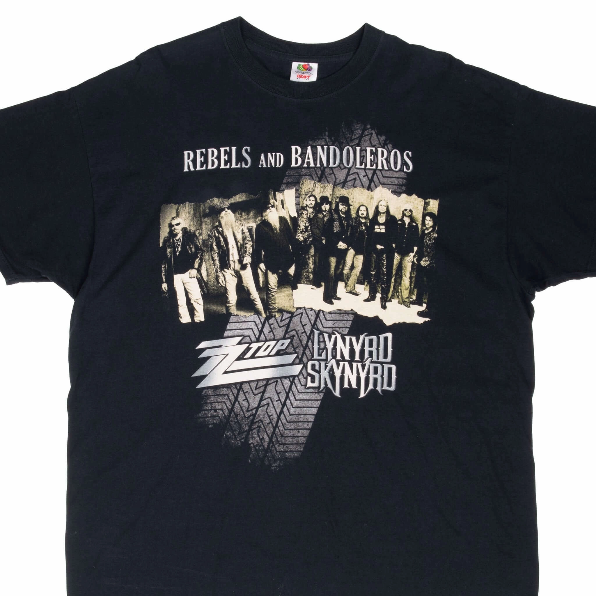 VINTAGE REBELS & BANDOLEROS ZZ TOP LYNYRD SKYNYRD 2011 TEE SHIRT 2XL Eco Conscious Production