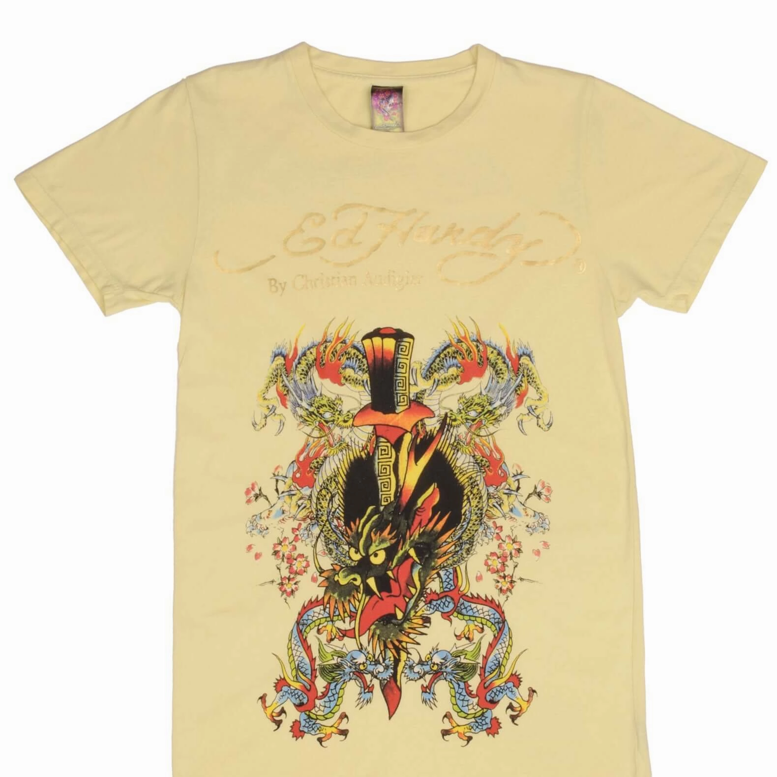 Practical Comfort VINTAGE ED HARDY DRAGON TEE SHIRT 2000S SIZE XS MADE IN USA