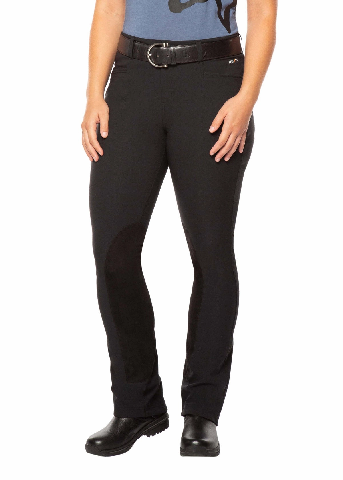 Indoor Active Pants Dynamic? Extended Knee Patch Bootcut Breech