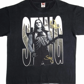 Functional Side Gussets Stylish and Comfortable VINTAGE STING WCW NWO WRESTLING TEE SHIRT SIZE XL 1990s