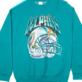 Cold-Weather Gear appropriate for winter VINTAGE NFL MIAMI DOLPHINS SWEATSHIRT 1995 SIZE LARGE MADE IN USA