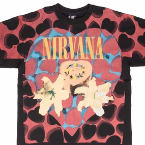 BOOTLEG ALL OVER PRINT NIRVANA HEART BOX 1993 TEE SHIRT XL MADE IN USA Chill Vibes