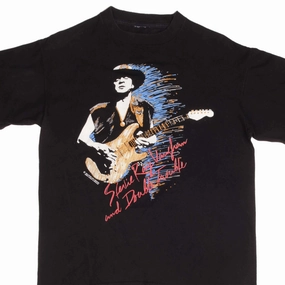VINTAGE STEVIE RAY VAUGHAN AND DOUBLE TROUBLE 1990 TEE SHIRT LARGE MADE USA Chic and Cozy Wear Versatile Design