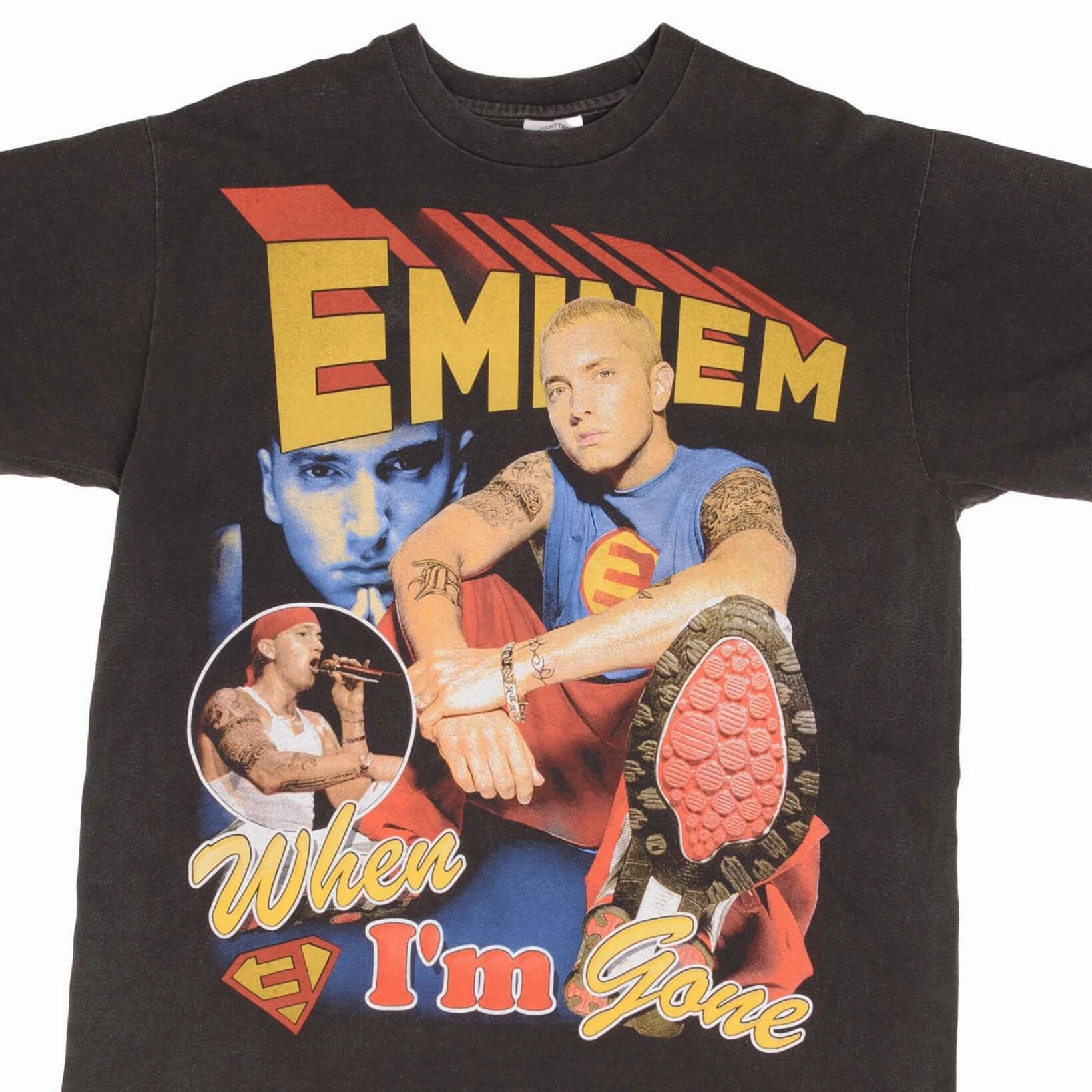 Luxury exclusivity BOOTLEG RAP TEE SHIRT EMINEM WHEN IM GONE SUPERMAN SIZE XL SINGLE STITCH