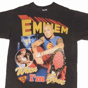 Luxury exclusivity BOOTLEG RAP TEE SHIRT EMINEM WHEN IM GONE SUPERMAN SIZE XL SINGLE STITCH