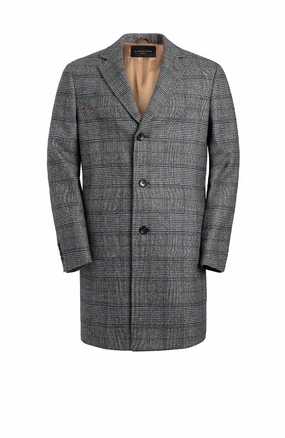 STEDWELL LORO PIANA WOOL FABRIC COAT High Collar Structure
