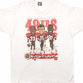 Customer Favorite Premium Cotton VINTAGE NFL SAN FRANCISCO 49ERS TEE SHIRT 1987 SIZE LARGE MADE IN USA