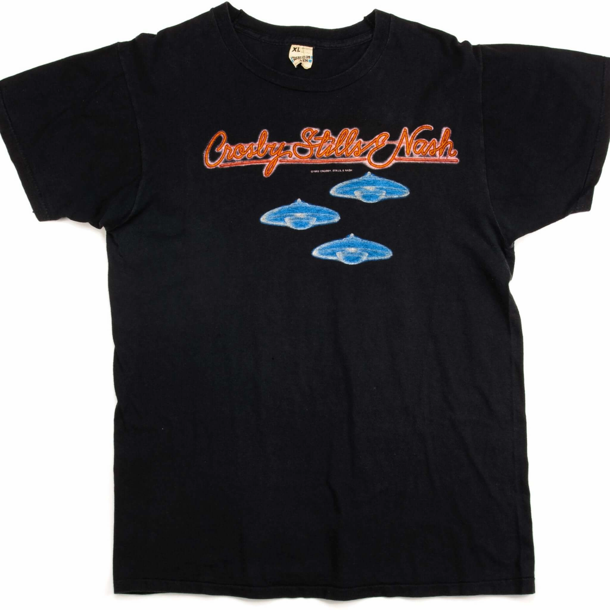 NonRestrictiveCut Odor-resistant VINTAGE CROSBY STILLS & NASH DAYLIGHT TEE SHIRT AGAIN TOUR 1982 MEDIUM MADE USA