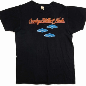 NonRestrictiveCut Odor-resistant VINTAGE CROSBY STILLS & NASH DAYLIGHT TEE SHIRT AGAIN TOUR 1982 MEDIUM MADE USA