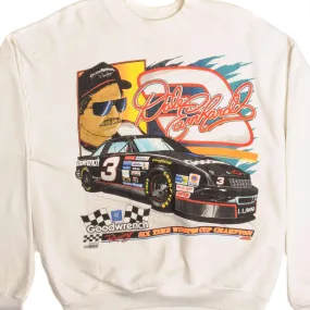 Basic Hoodie VINTAGE NASCAR DALE EARNHARDT SWEATSHIRT 1990S SIZE MEDIUM MADE IN USA