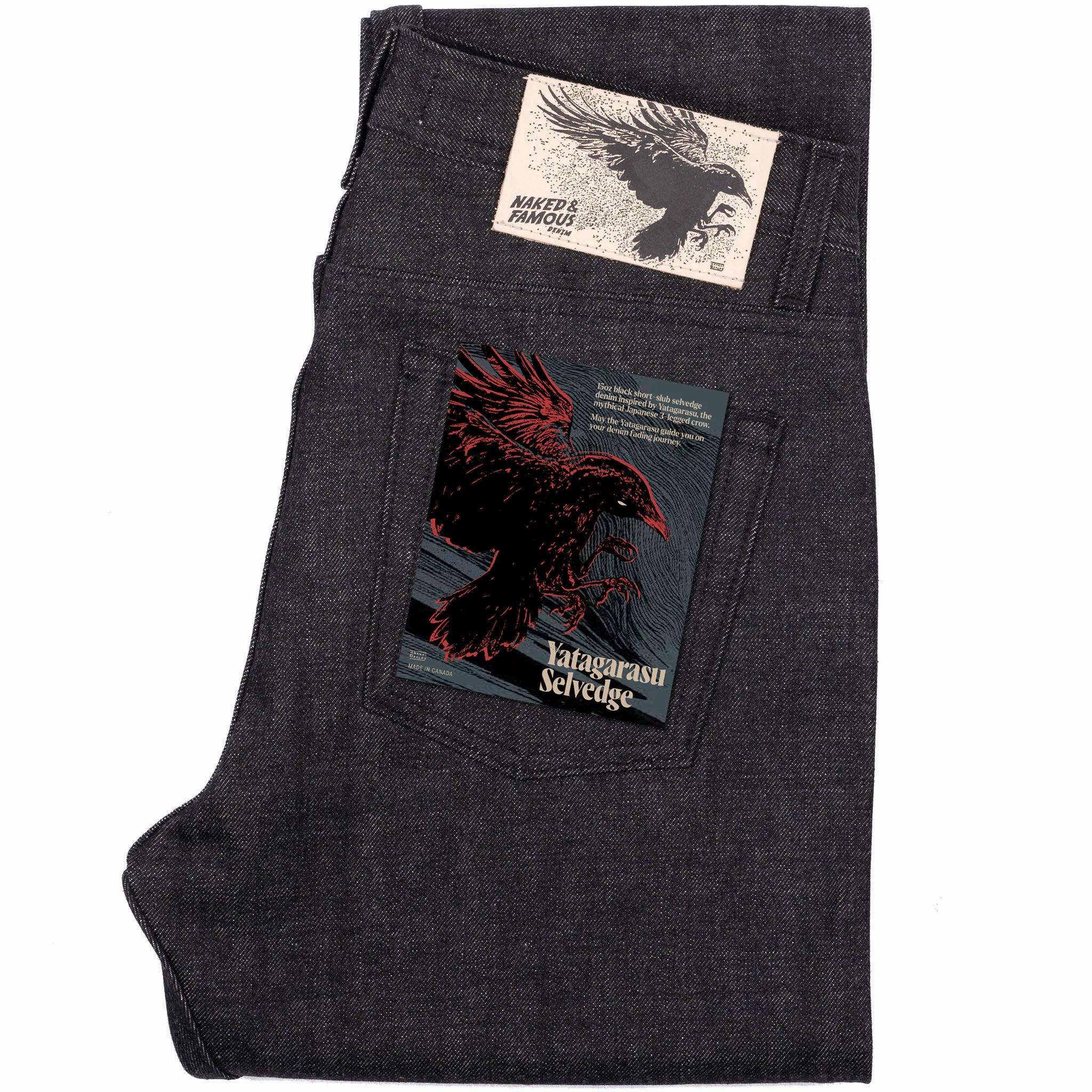 Weird Guy - Yatagarasu Selvedge - Black Simple Match
