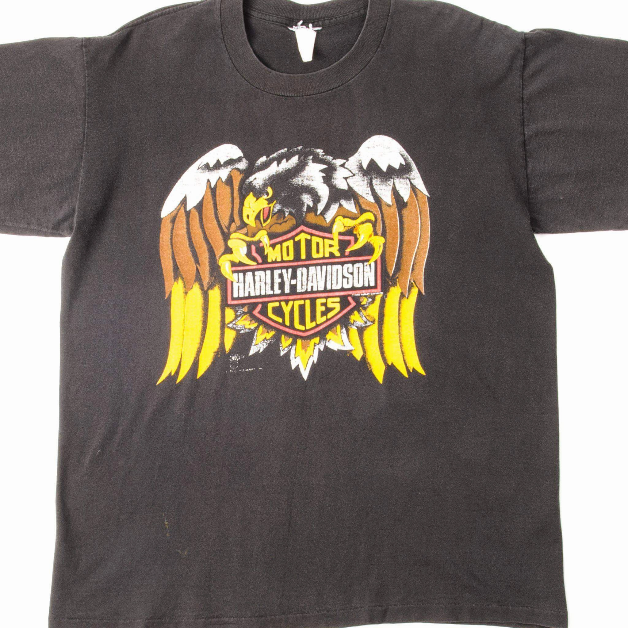 Outdoor Trend Look Matte Look VINTAGE HARLEY DAVIDSON TEE SHIRT SIZE LARGE MADE IN USA