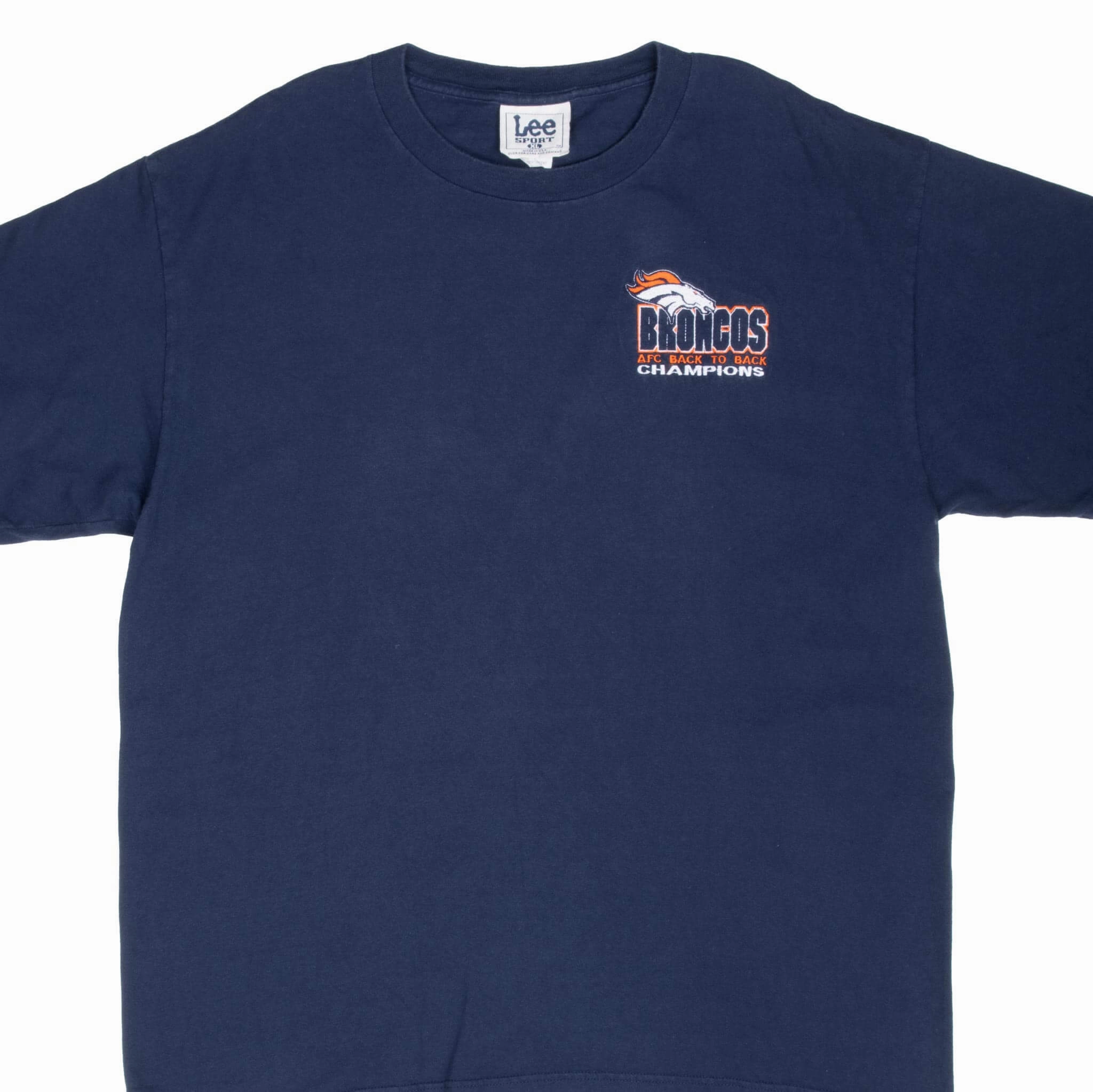 light layering Everyday Flex VINTAGE NFL DENVER BRONCOS EMBROIDERED 1998 TEE SHIRT XL