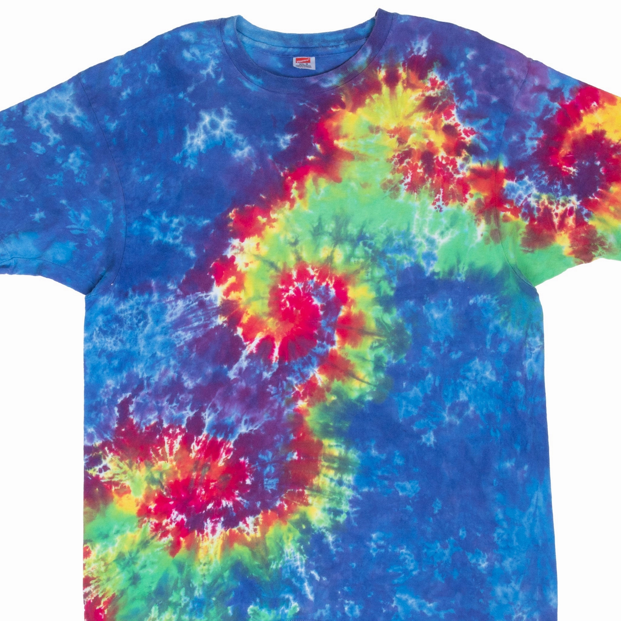 VINTAGE SWIRL TIE DYE HANES 1980S TEE SHIRT MEDIUM SINGLE STITCH coordinate with other items