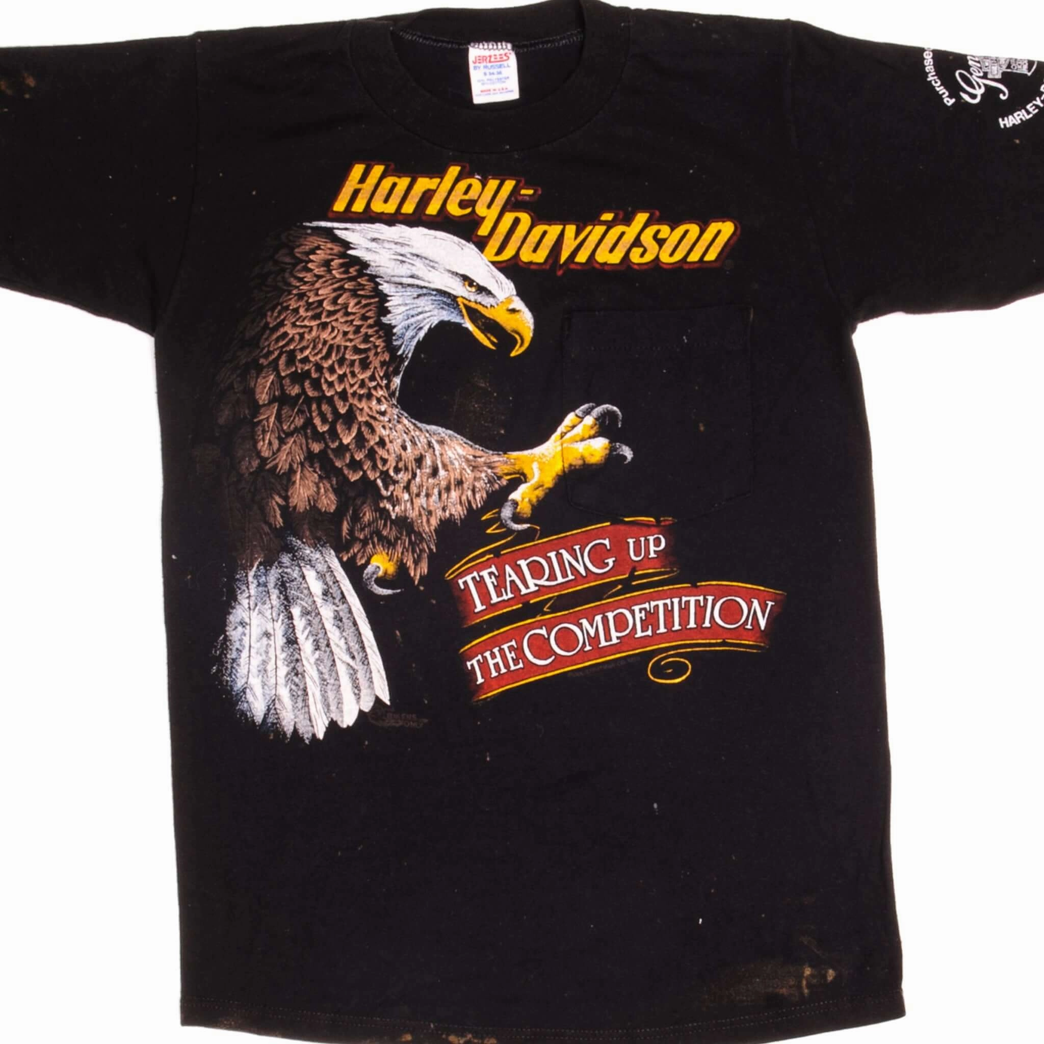 VINTAGE HARLEY DAVIDSON TEE SHIRT 1985 SIZE XS MADE IN USA Durable Color Retention