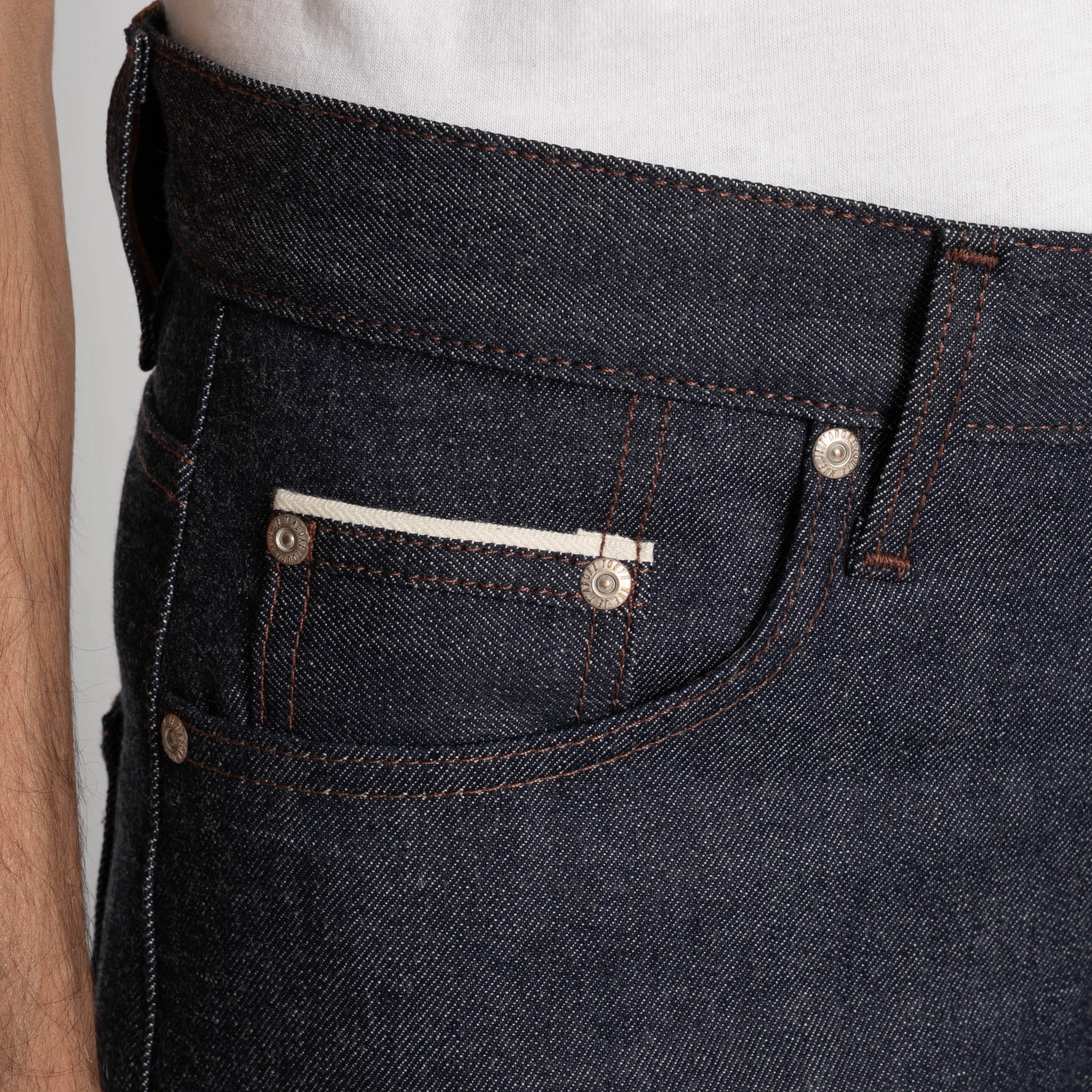 Seamless Pocket Design Easy Guy - Flying Squirrel Selvedge - Indigo