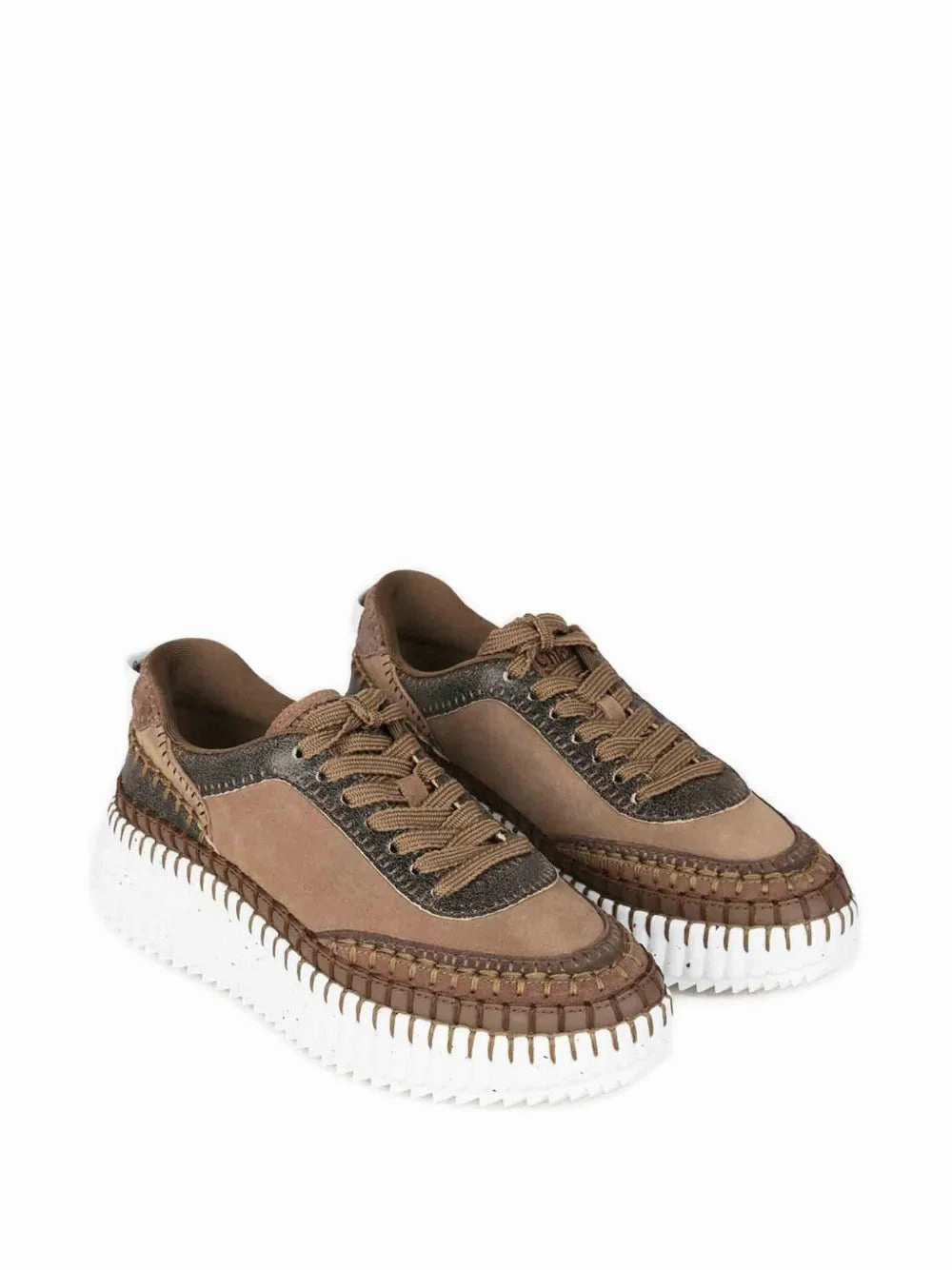 Lightweight Cage Nama Sneakers in Oak Brown