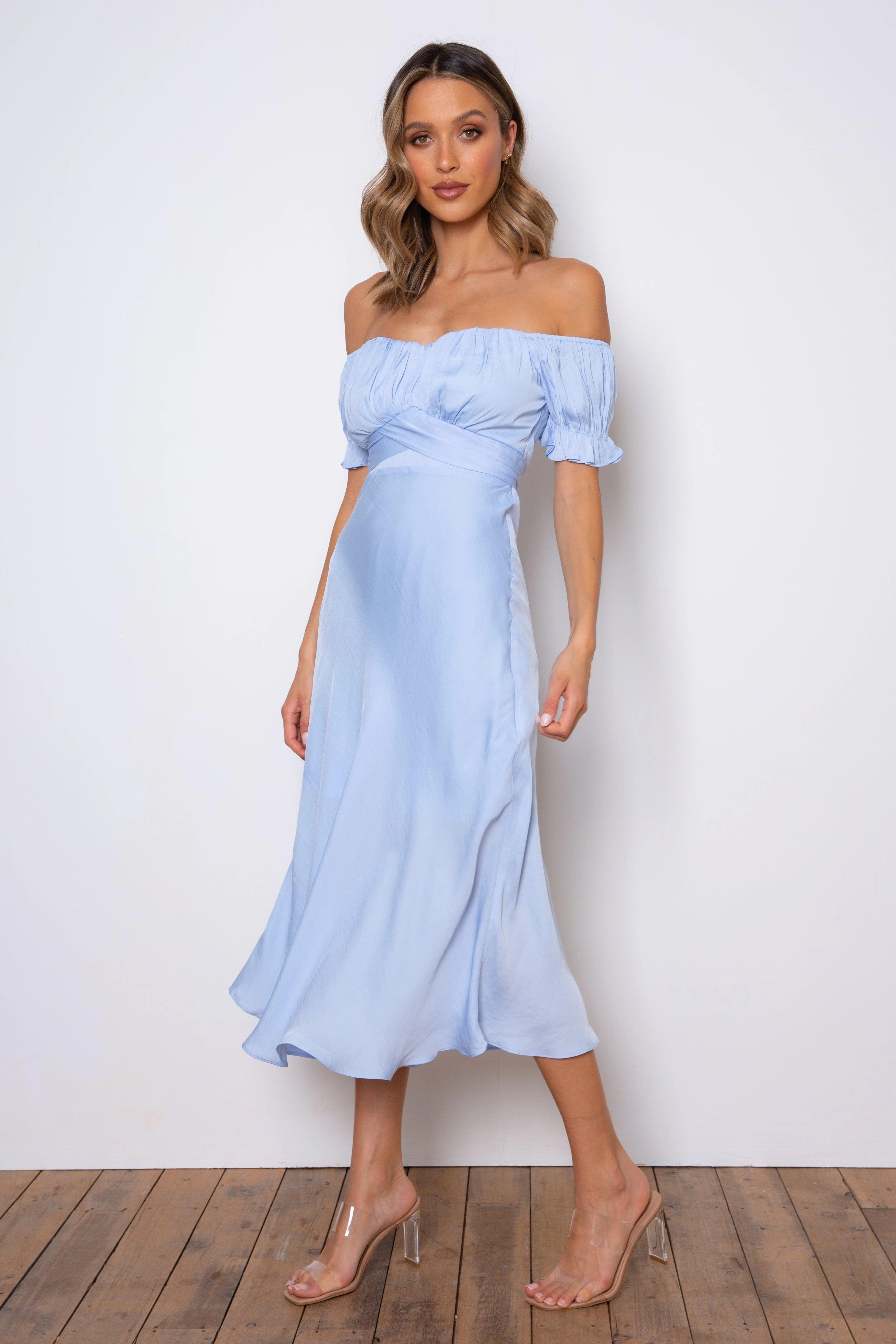 Soft and Smooth Samantha Dress - Sky Blue