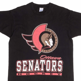 VINTAGE NHL OTTAWA SENATORS 1990S TEE SHIRT SIZE LARGE MADE IN USA Active Comfort Wear Formal Occasion