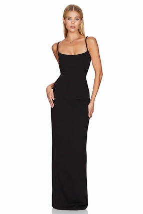 Nookie Bailey Maxi Dress - Black Soft and Smooth Fall Mood