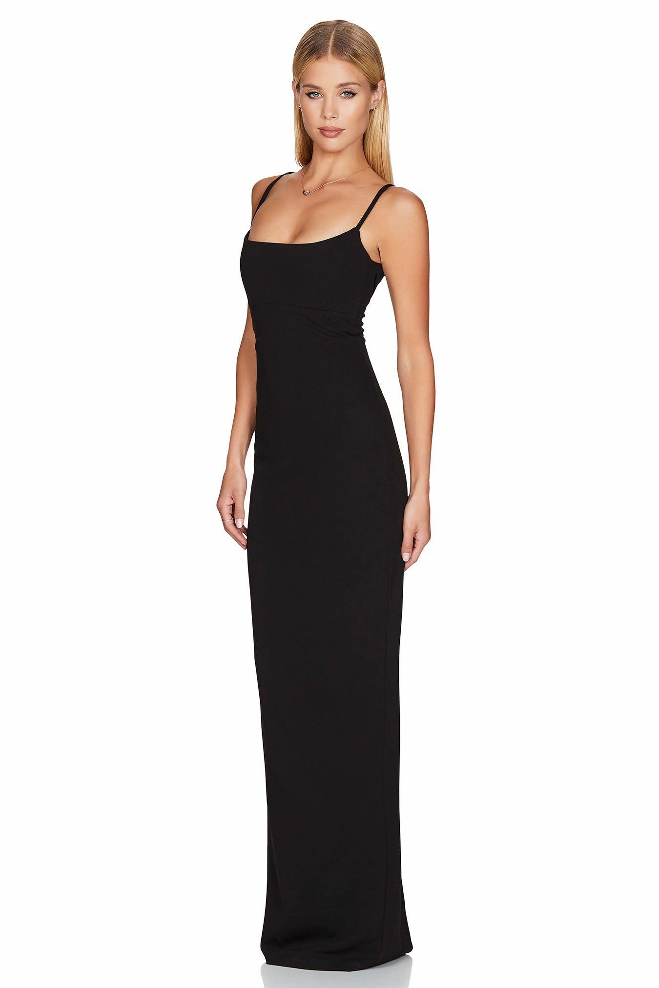HypoallergenicFiber Smart Waist Design Nookie Bailey Maxi Dress - Black