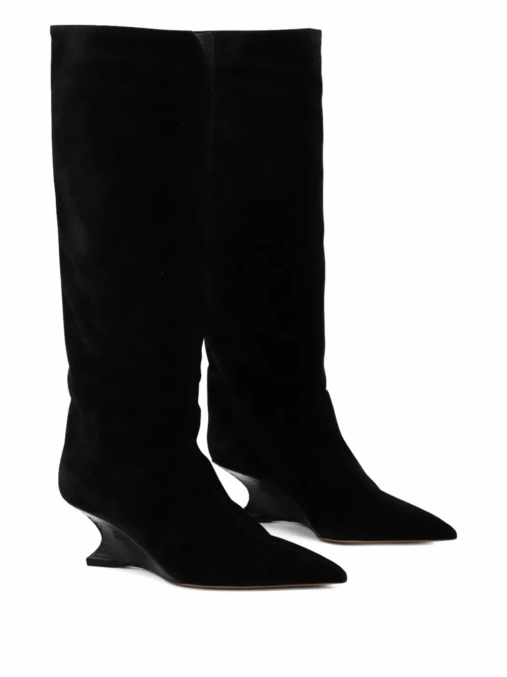 Reliable Performance Comfort Ankle Nina Boot 50mm in Black Suede