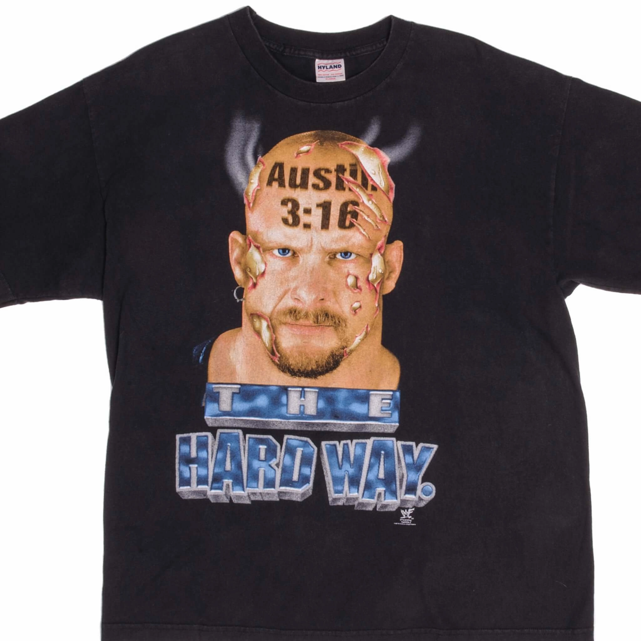 Layering Essential VINTAGE WWE WWF STEVE AUSTIN TEE SHIRT 1998 SIZE XL