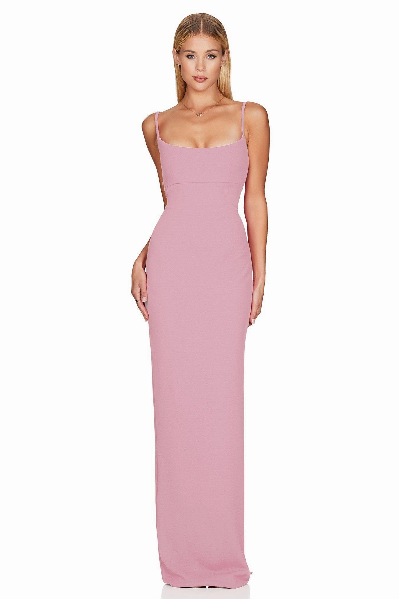 Nookie Bailey Maxi Dress - Antique Rose Flare Swing hypoallergenic