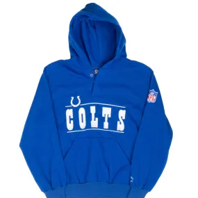 Shrink resistant VINTAGE STARTER NFL INDIANAPOLIS COLTS 1990S HOODIE SWEATSHIRT SMALL