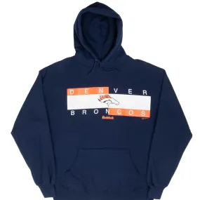 product gift wrapping VINTAGE NFL DENVER BRONCOS 1998 HOODIE SWEATSHIRT LARGE MADE IN USA