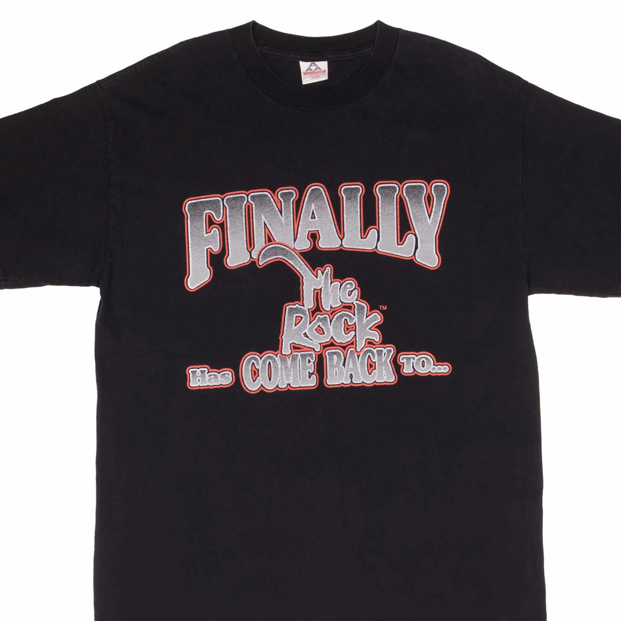 VINTAGE WWE WWF THE ROCK HAS COME BACK TO BUFFALO TEE SHIRT 1990S SIZE LARGE Breathable Waistband Cozy Waistband