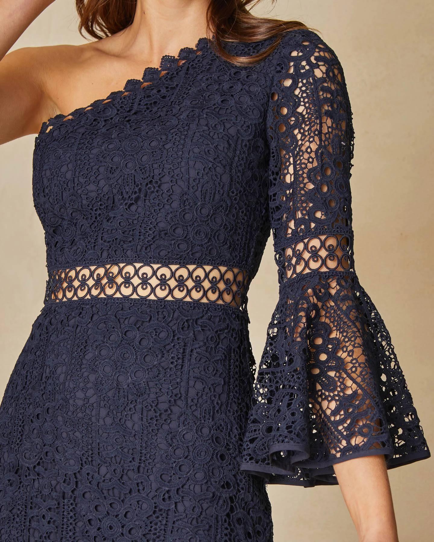 Layered Movement Elysian Dress - Navy