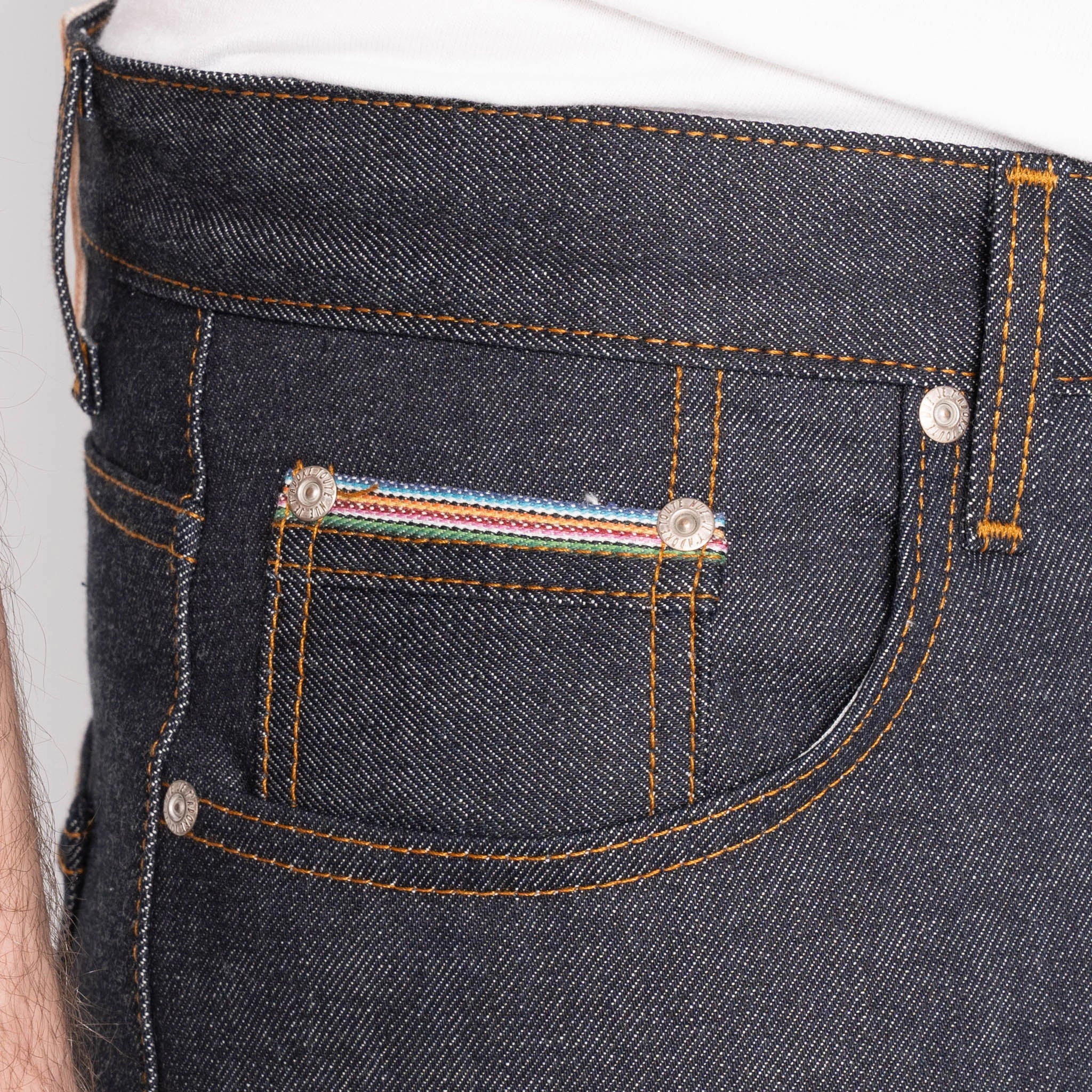 Easy Guy - Dia De Los Muertos Selvedge - Indigo Relaxed Waist Fit