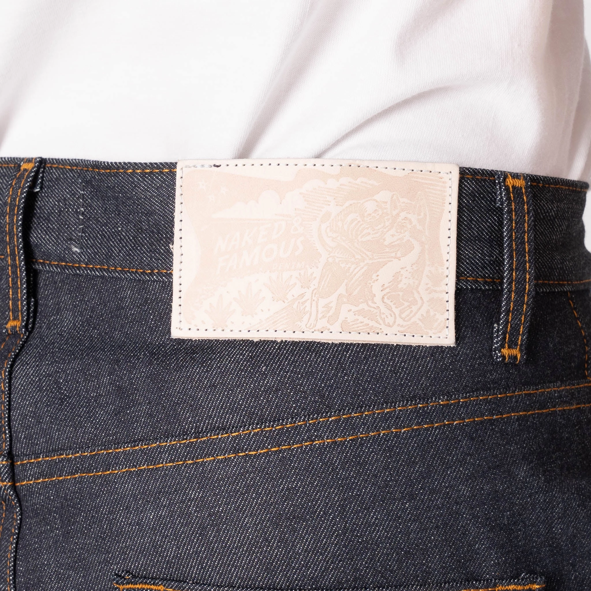 Easy Guy - Dia De Los Muertos Selvedge - Indigo Parent Style Trendy Breathable