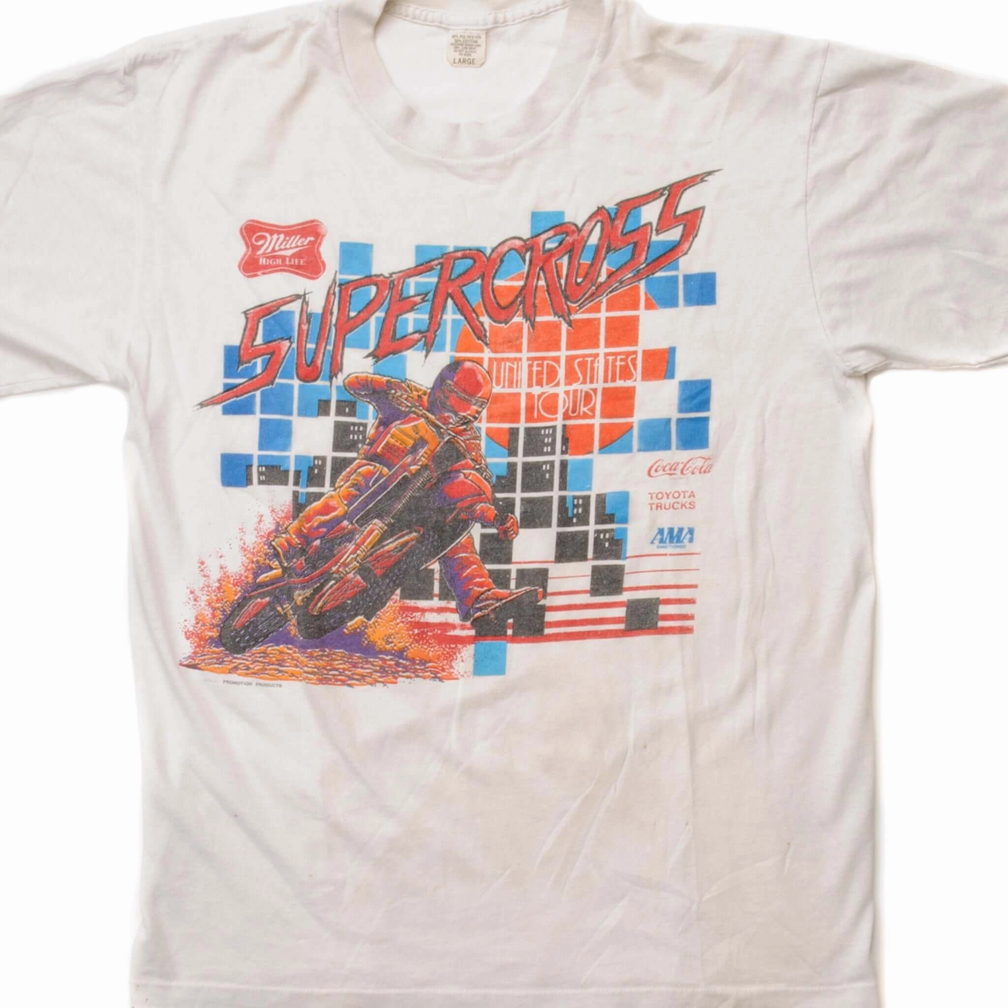 Zero Waste Production VINTAGE AMA SUPERCROSS CHAMPIONSHIP PROMO TEE SHIRT SIZE SMALL