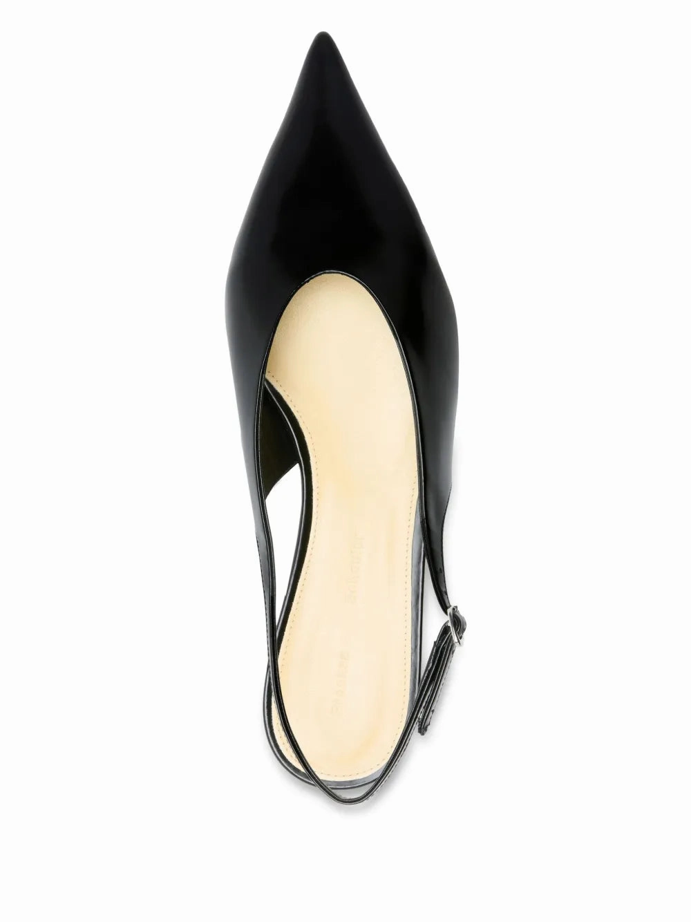 Comfort Padding Drive Easy Slash Flat Slingbacks in Black